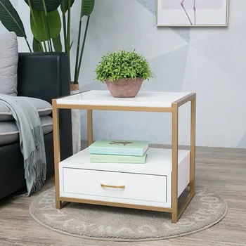 

Nightstands Bedroom Furniture solid wood+steel bedside table nightstand mesita de noche table de chevet Hotel storage cabinet
