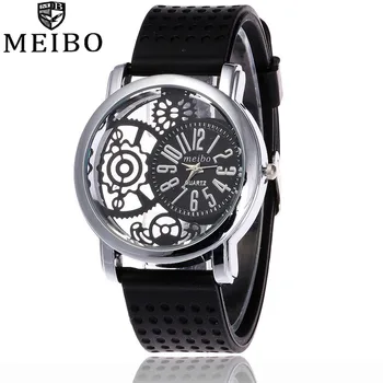 

Top Silicone Rubber Mesh gadget dial Watch Sport Women Analog Quartz Wristwatches Casual Girl Teen And Lady Teens A106
