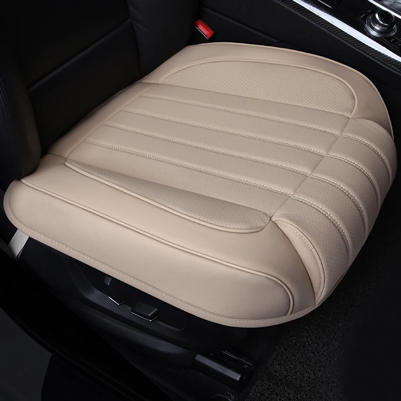 

KKYSYELVA 1pcs Universal Pu Leather Car Seat Cover Cushion Protection Pad Mat Voiture Auto Seat Protector Interior accessories