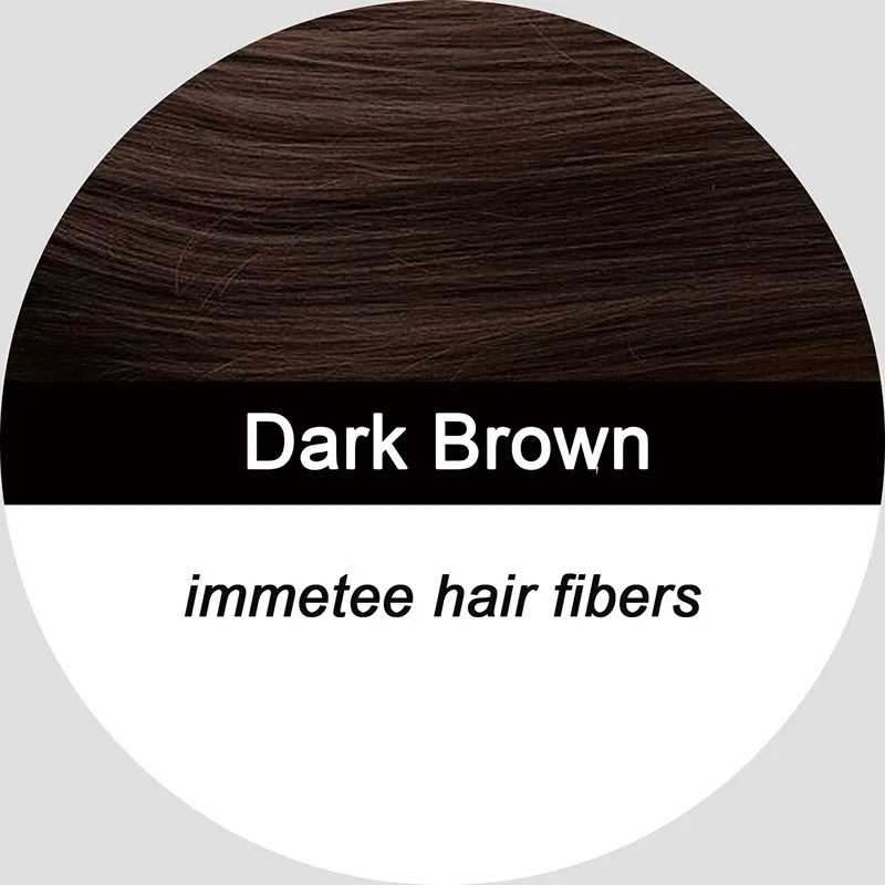 Полный волос Мгновенно наращивание волос волокна для мужчин и женщин выпадения волос продукт консилер порошок 27,5 г - Цвет: DARK BROWN