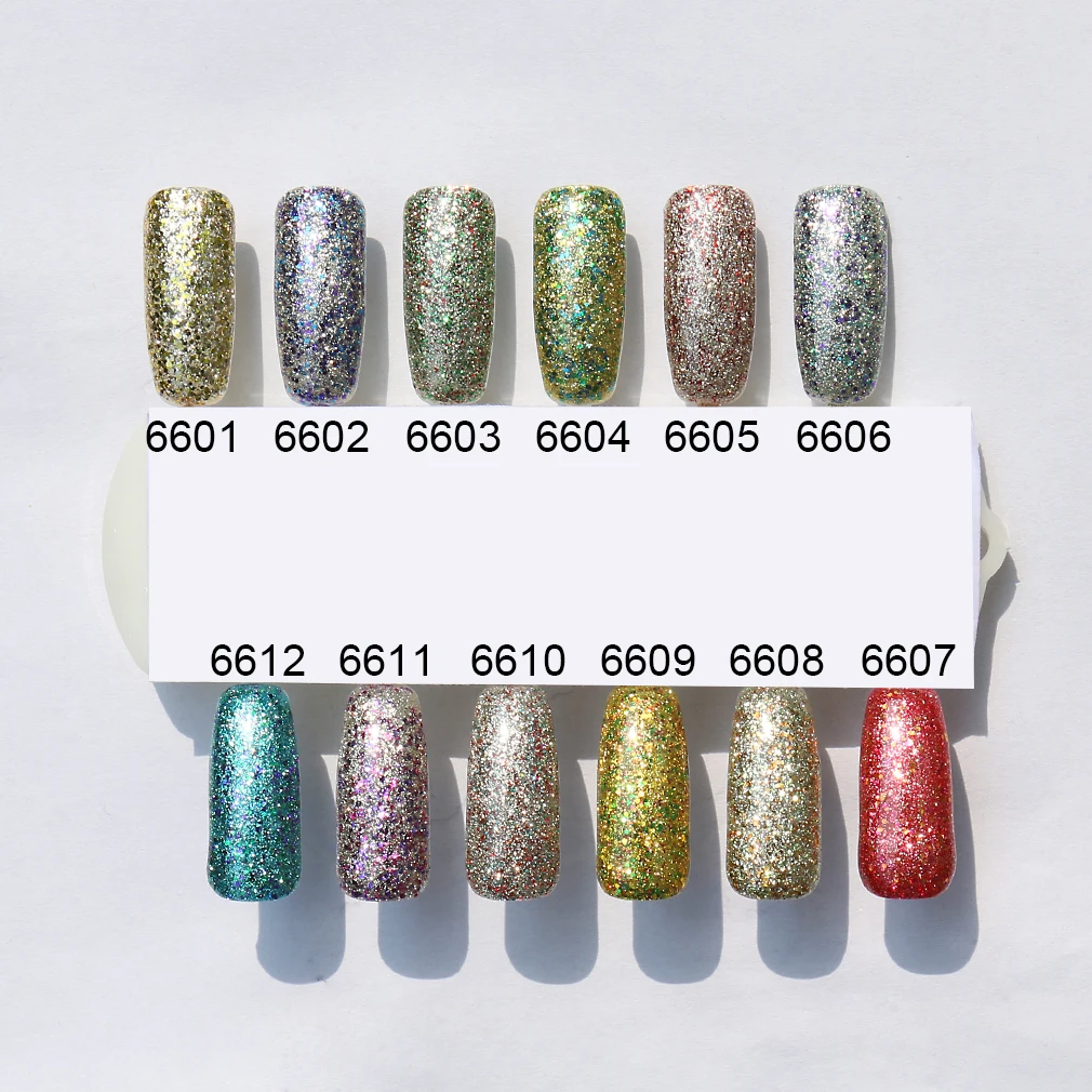 Elite99 10ml Super Bling Gel Nail Polish Soak Off Shining Starry UV LED Gel Polish Long Lasting DIY Nail Art Design Gel Varnish