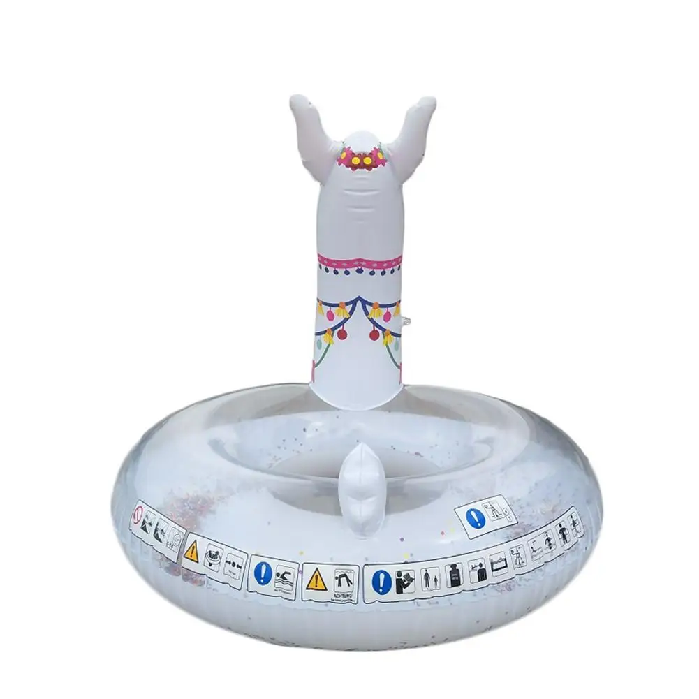 Летний Мультфильм Альпака детский спасательный круг детский надувной матрас для бассейна кольцо Дети плавучая игрушка для бассейна