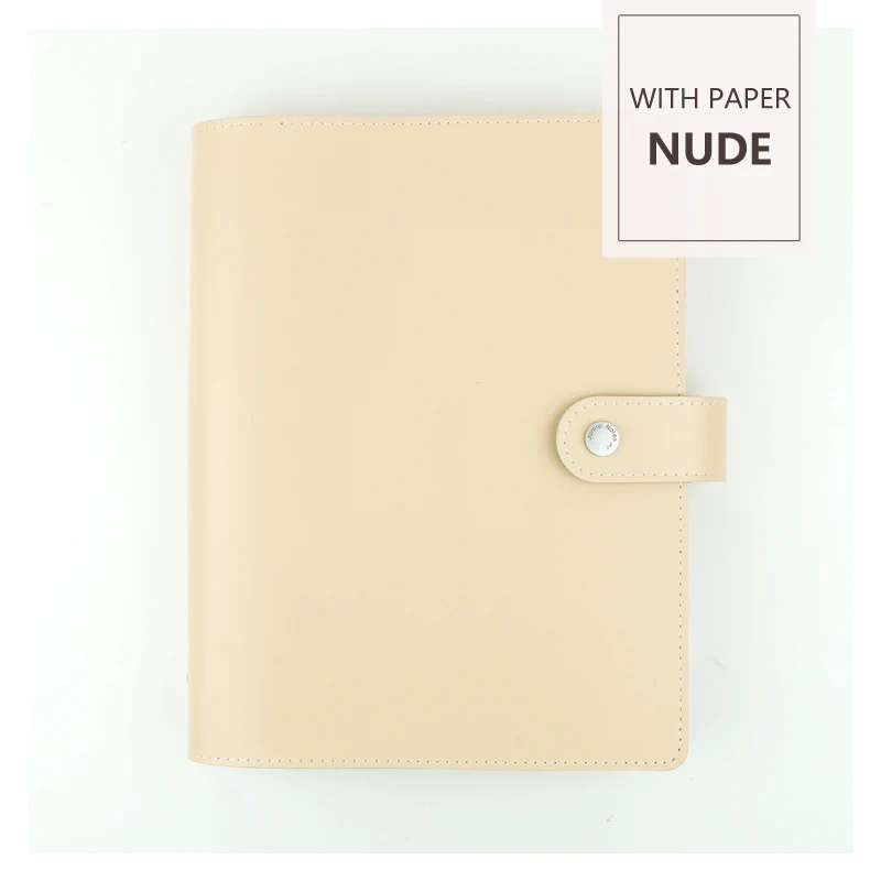 NUDE (WITH PAPER) MyPretties энергичный 6 связующего отверстия Организатор a5 a6 Винтаж Тетрадь DIY планировщик повестки дня Дневник Журналы канцелярские принадлежности - Цвет: NUDE (WITH PAPER)