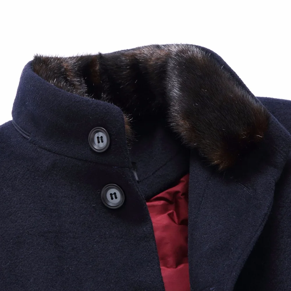 Мужские шерстяные куртки зимняя мужская Куртка пуховая подкладка шерстяное пальто модное плотное теплое пальто мужское шерстяное комбинированная верхняя одежда 5XL