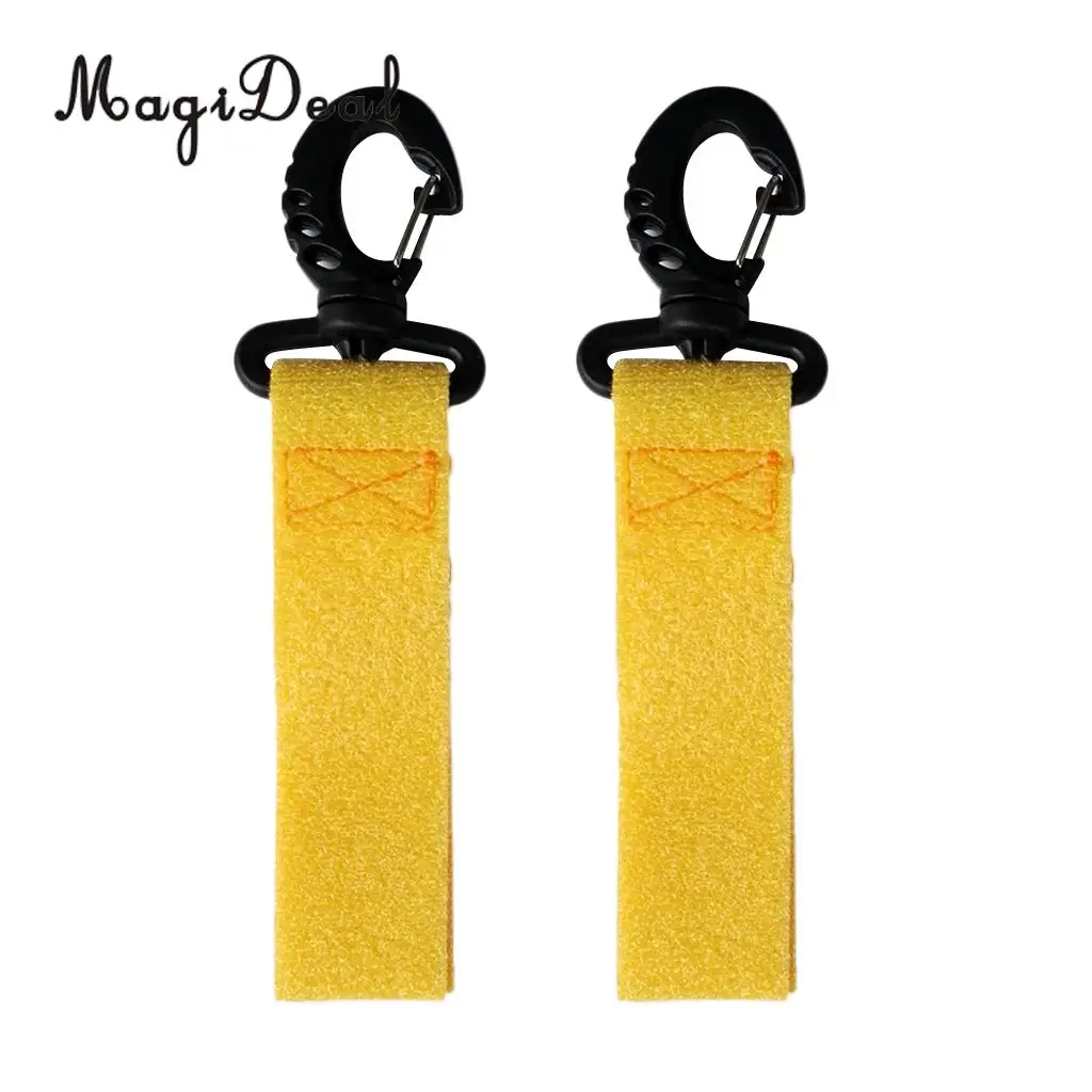 MagiDeal 2 Pieces Inflatable Boat Canoe Kayak Paddle Clips Webbing Strap Fishing Rod Holder Keeper No Drilling