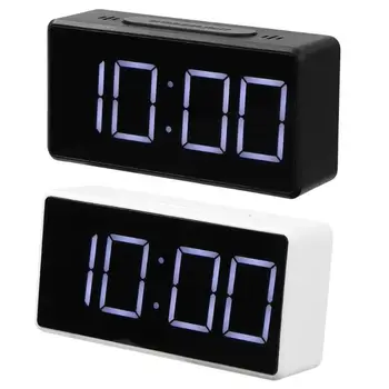 

LED Digital Voice Control Alarm Clock Thermometer Desktop Snooze Table Clock Free Switching Celsius and Fahrenheit Display