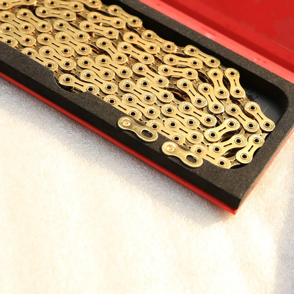 YBN Titanium 11-speed Chain 116 Links 5.5mm Wide with Two Reusable QRS