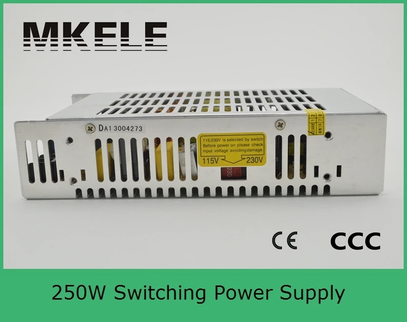 

Low cost single output type reliable 5v 250w S-250-5 40a metal case switching mode power supply with CE from yueqing factory