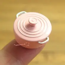 Кукольная Миниатюра 1:12 игрушка маленький металлический розовый акции банка и суп SPO372