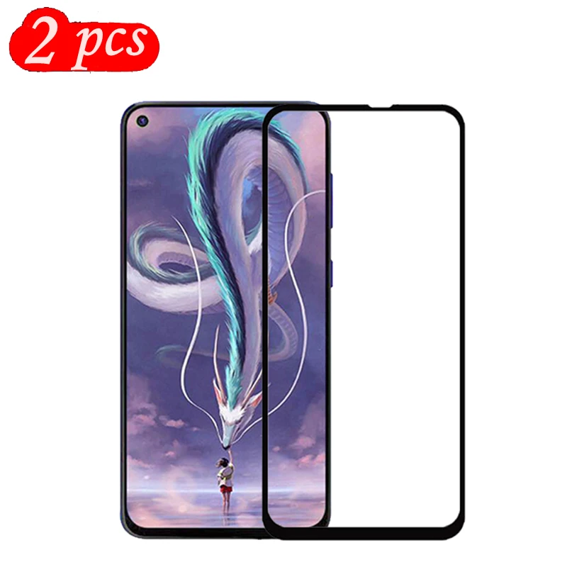 

2 Packs Full cover Tempered Glass for Samsung Galaxy M40 Screen Protector 9H on Phone Protective Glass for Samsung M40 Glass