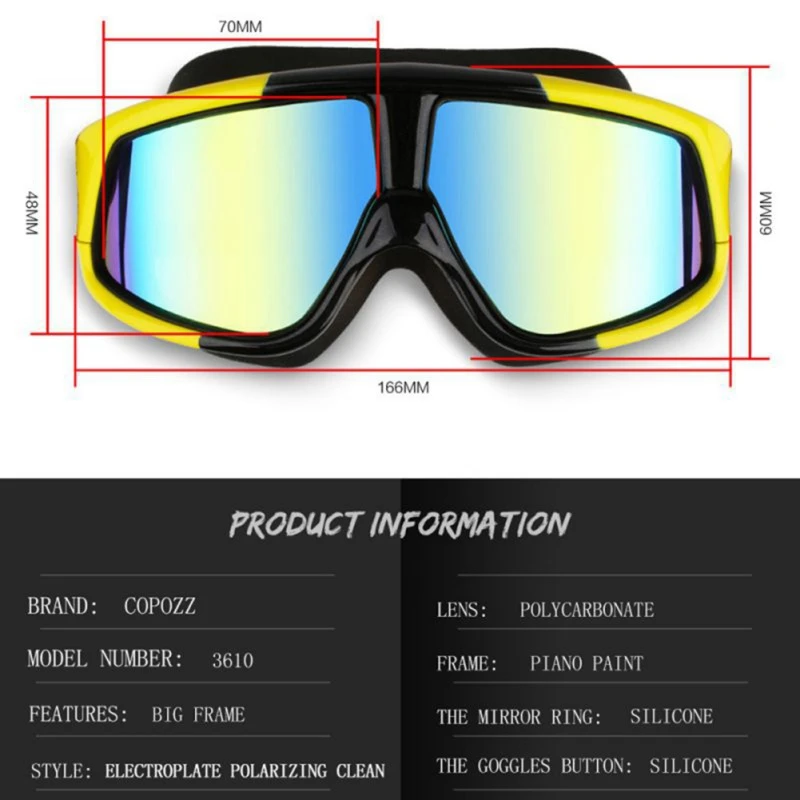 Мужские и женские очки для плавания Спортивные Профессиональные анти-противотуманные УФ-защитные очки для дайвинга водонепроницаемые Регулируемые очки для плавания Pro