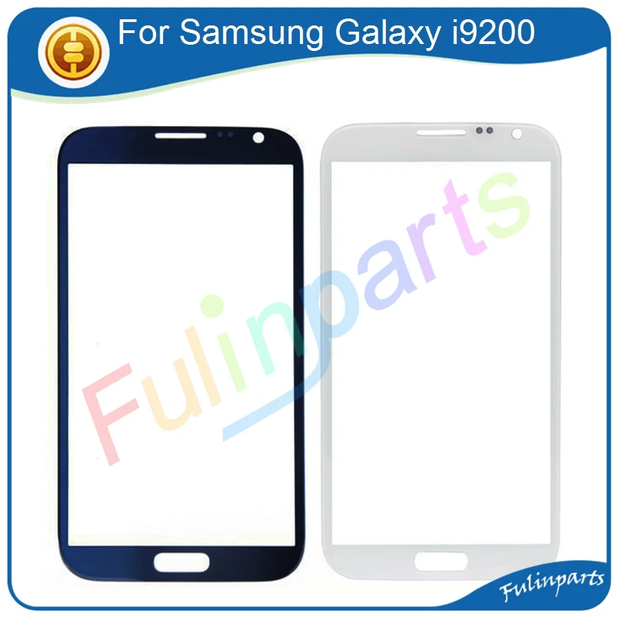 Для Samsung Galaxy Mega 6 3 i9200 i9205 передний экран внешняя стеклянная сенсорная крышка