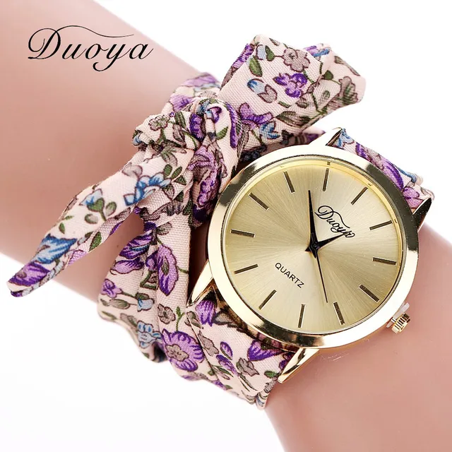 Famous Brand Watch Women Fashion Casual Fabric Flower Bracelet Watch Women Dress Famous Brand Watch Women Fashion Casual Fabric Flower Bracelet Watch Women Dress