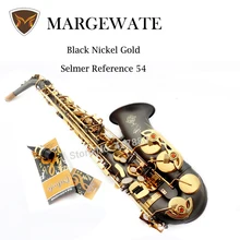 France Henri Selmer Alto Saxophone Drop E Professional Saxophone Alto Reference 54 Black Nickel Gold Saxofone Musical Instrument