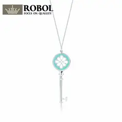 ROBOBL Tiff новая звезда моды Оригинальные романтические дамы ожерелье 925 Серебряное длинное ожерелье ювелирные изделия подарок