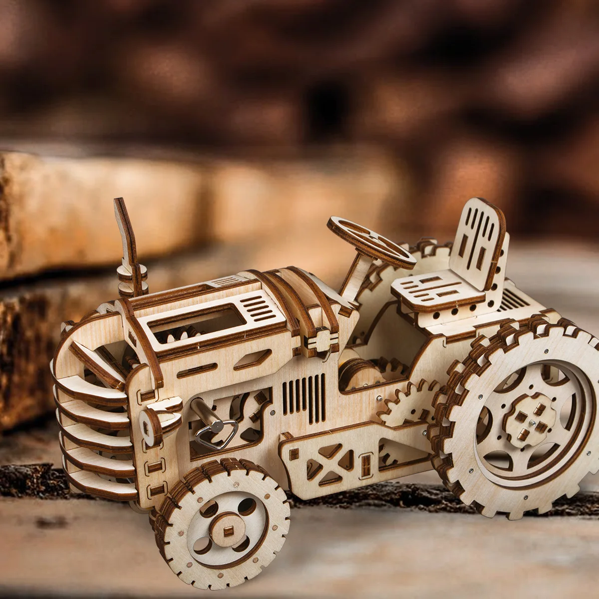 

Wooden Mechanical Model Splicing Tractor Head Car Building Children Toys Christmas Birthday Present Stereo Jigsaw Puzzle Sudoku