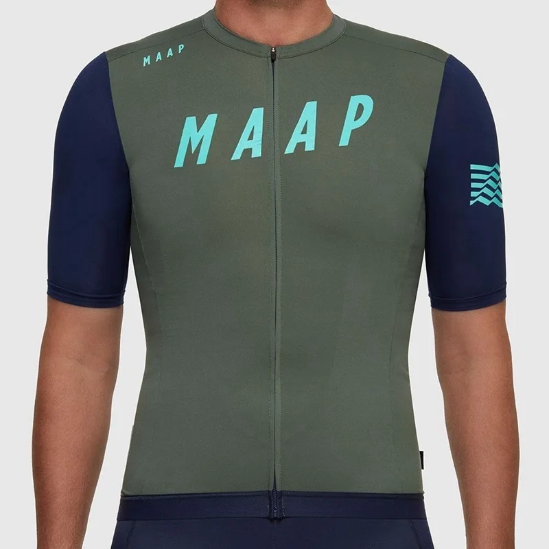 MAAP new arrival simple ventilation thin Cycling Jerseys Summer bike riding clothing tops quick dry camisetas de ciclismo - Цвет: 7