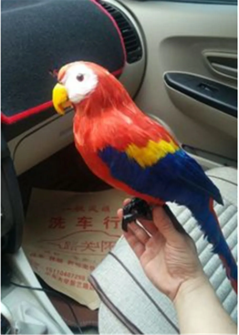 Fancytrader Simulation Macaw Parrot Model Toy   Colorful Bird Doll Made of Plastic Foam & Feathers Parrot Xmas gift1