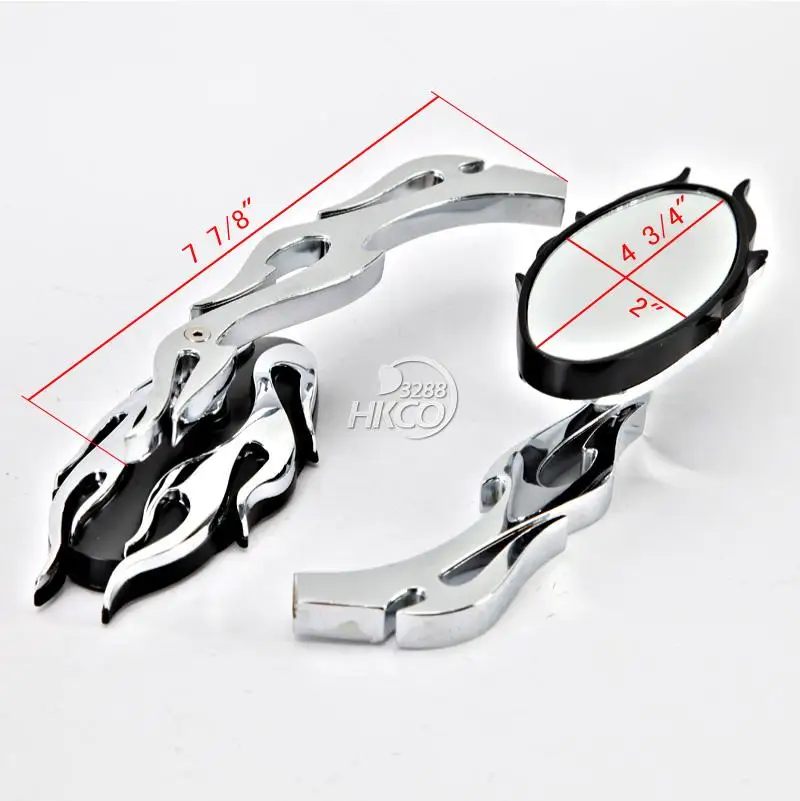 MOTOECYCLE Flame BIKE MOTORCYCLE REARVIEW SIDE MIRRORS FOR 8MM10MM CHOPPER CRUISER MOTOECYCLE Flame BIKE MOTORCYCLE REARVIEW SIDE MIRRORS FOR 8MM10MM CHOPPER CRUISER