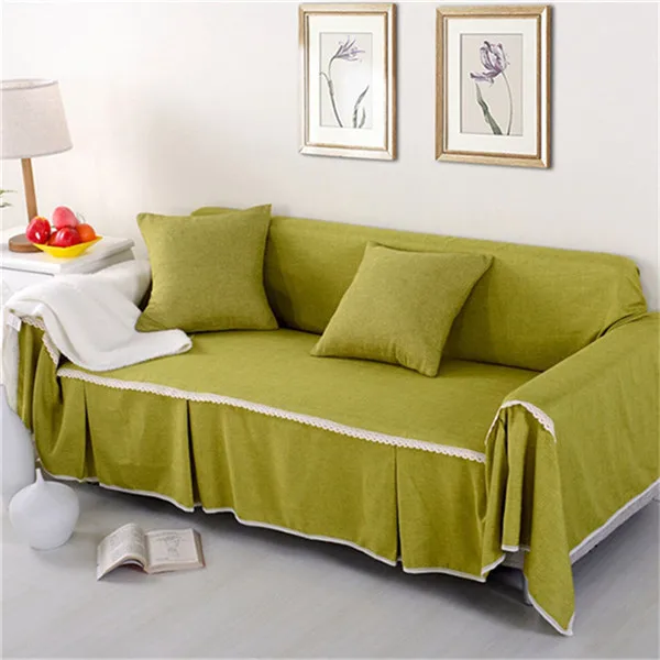 1 шт. однотонный тканевый чехол для дивана Универсальный диван полотенце все включено пылезащитный чехол диване украшение дома - Цвет: Color 4