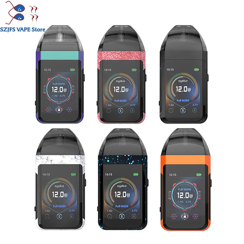 

Original portable Syiko SE vape kit Built-in 650mAh Battery vaporizer Vape Electronic Cigarette kit 2ml Pod CapacityVSaspire avp
