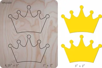 

Golden Crown die cut accessories wooden die Regola Acciaio Die Misura ,