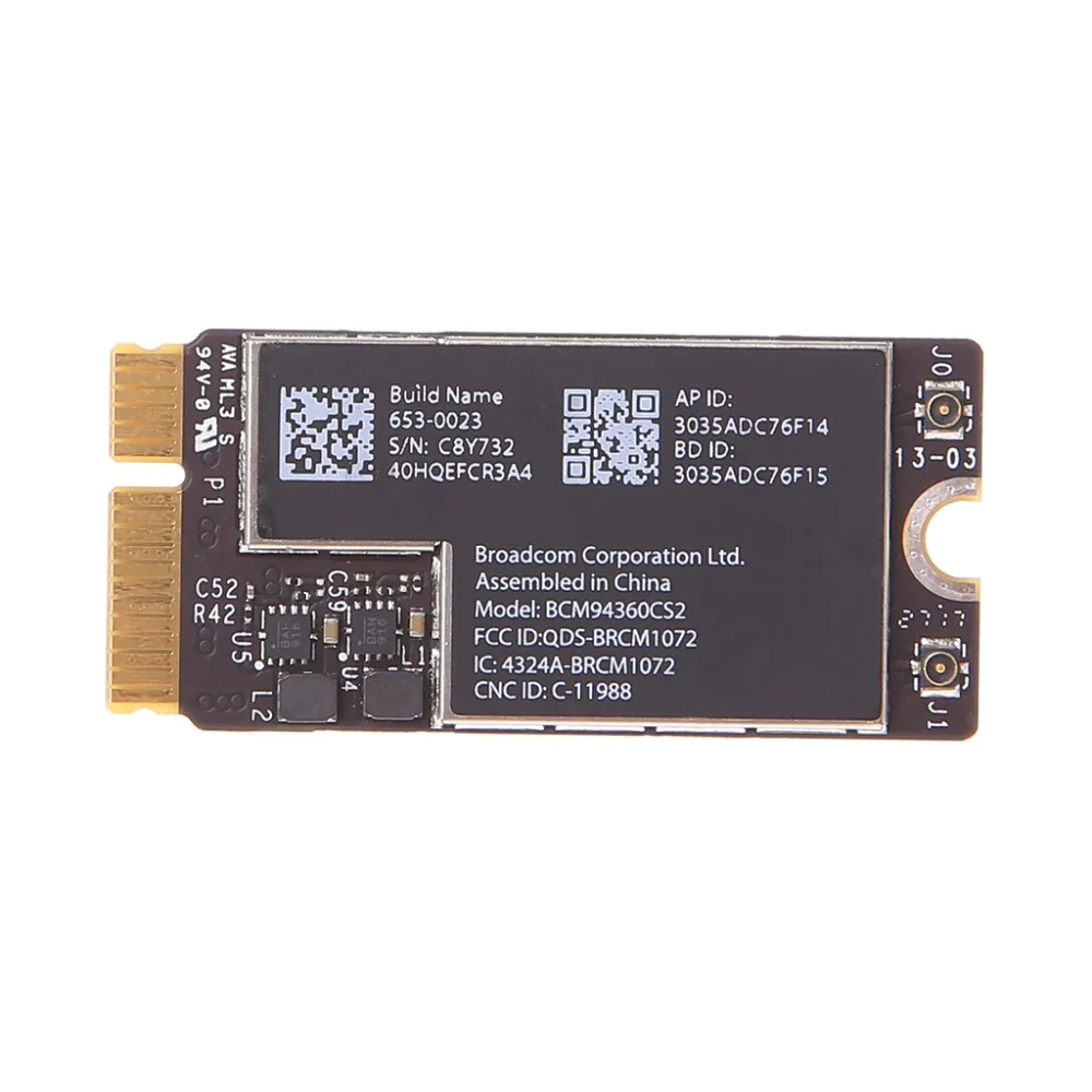 

New Wireless-AC BCM94360CS2 Wifi Bluetooth Card For 13" Macbook Air A1465 MD760 / A1466 MD760 MD761