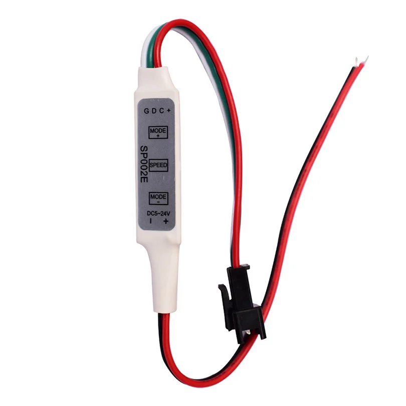 SP002E DC5-24V 3 Key Mini RGB Controller Micro-Controller for WS2811 WS2812B Pixels Dream Color LED Strip to 2048 pixels