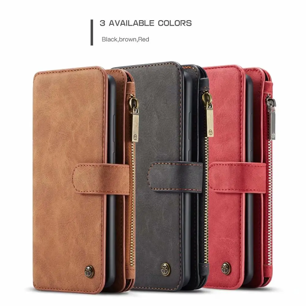 

CaseMe Leather Wallet Case For Huawei Mate 20 Pro P30 Lite Multi-Functional Magnet Cover Phone Case Bag