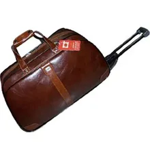valiz bag hot sales women men genuine leather laptop trolley bags case new style travel luggage