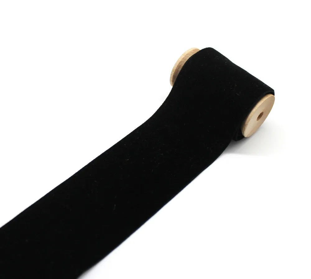 Black Color Velvet Ribbon ECO-Friendly Single Face Fabric Tapes for Handmade Arts 3MM-50MM ribbon decoration,ribbon supplies,velvet ribbon