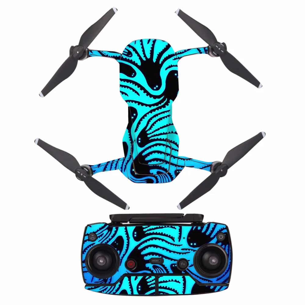 

[A0055] cool design waterproof PVC Decal Skin Sticker For DJI MAVIC Air Drone body protection film+remote Controllers cover