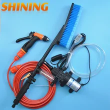 12 в 60 Вт водяной насос высокого давления+ водяной пистолет+ щетка для мойки авто Портативная стиральная машина садовый насос, автомобиль Waher очистка бесплатный подарок