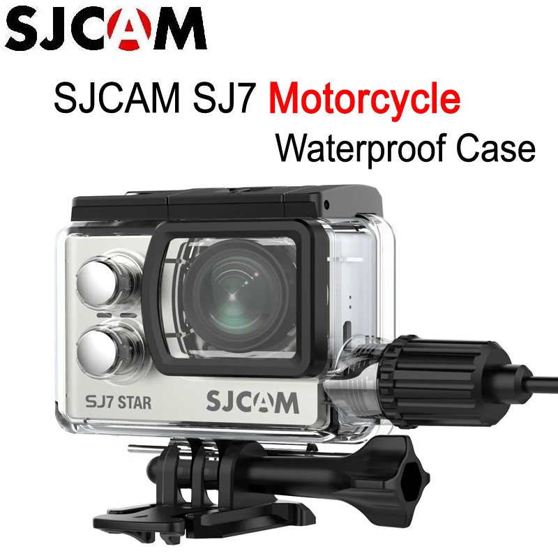 

Original SJCAM Motorcycle Waterproof Case for Original SJCAM SJ7 Star Action Sports Camera for SJ7 Star Charger Case for SJ7