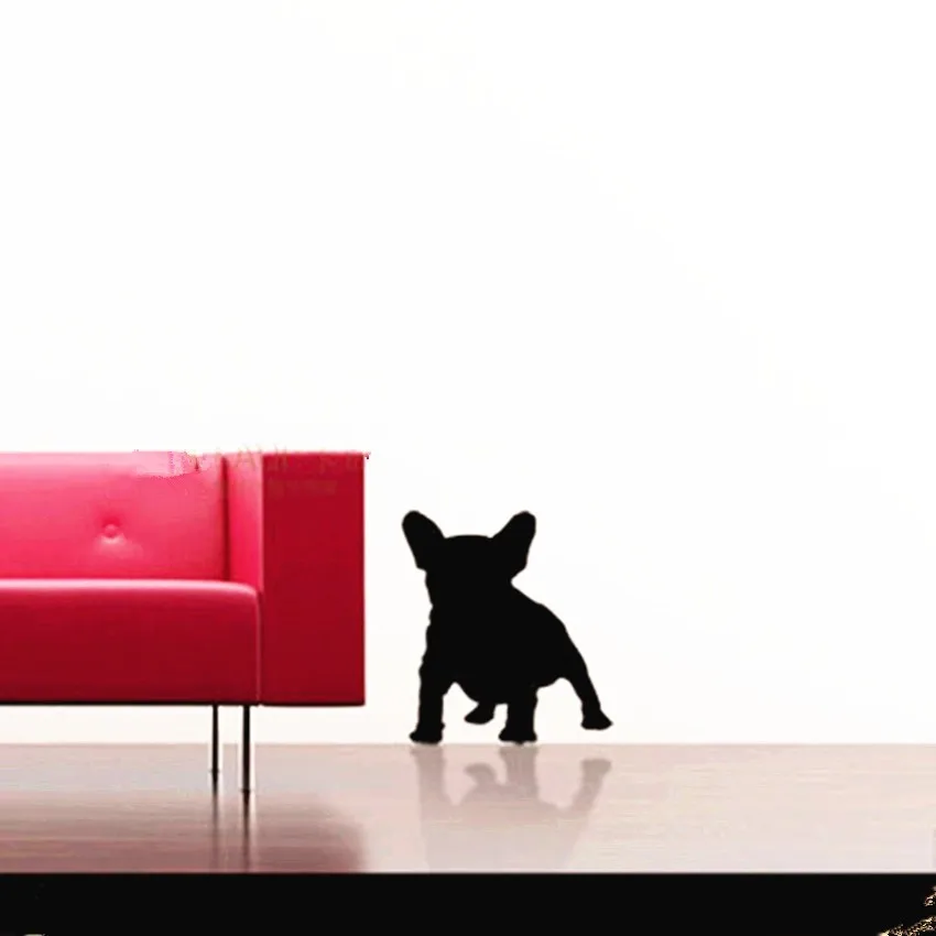 

3D black frances FRENH Bulldog Wall decal sticker for Home Decor free ship
