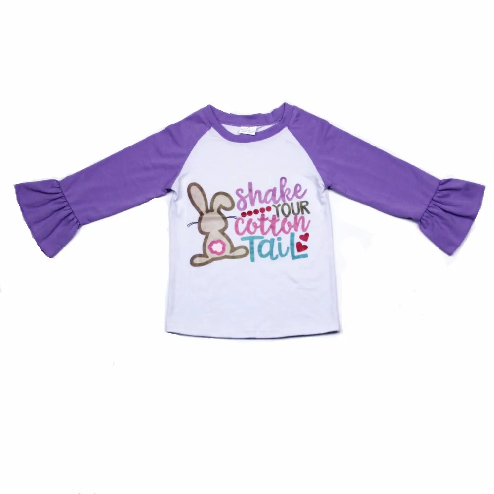 

2018 easter day raglan t shirts kids cotton raglan sleeves t shirts bunny print cotton raglan t shirts for kids