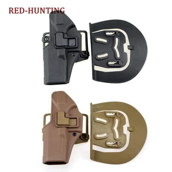 

Gun Holster Left Hand GL 17 Hunting Military Combat Tactical Waist Belt Loop Pistol Holster fits GL 17 19 22 23 31 32