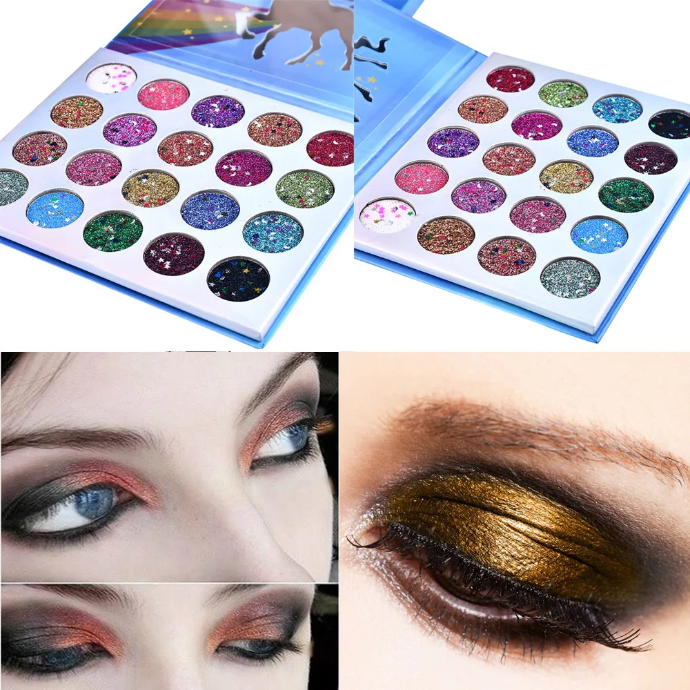

Eye Shadow Multicolor Shimmer Glitter Star Moon Sequin Eye Shadow Powder Palette Matte Natural Eyeshadow Cosmetic Makeup 19L0521