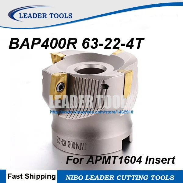 Бесплатная доставка Фрезерный инструмент BAP400R 63 22 4T для APMT1604PDER торцевая фреза