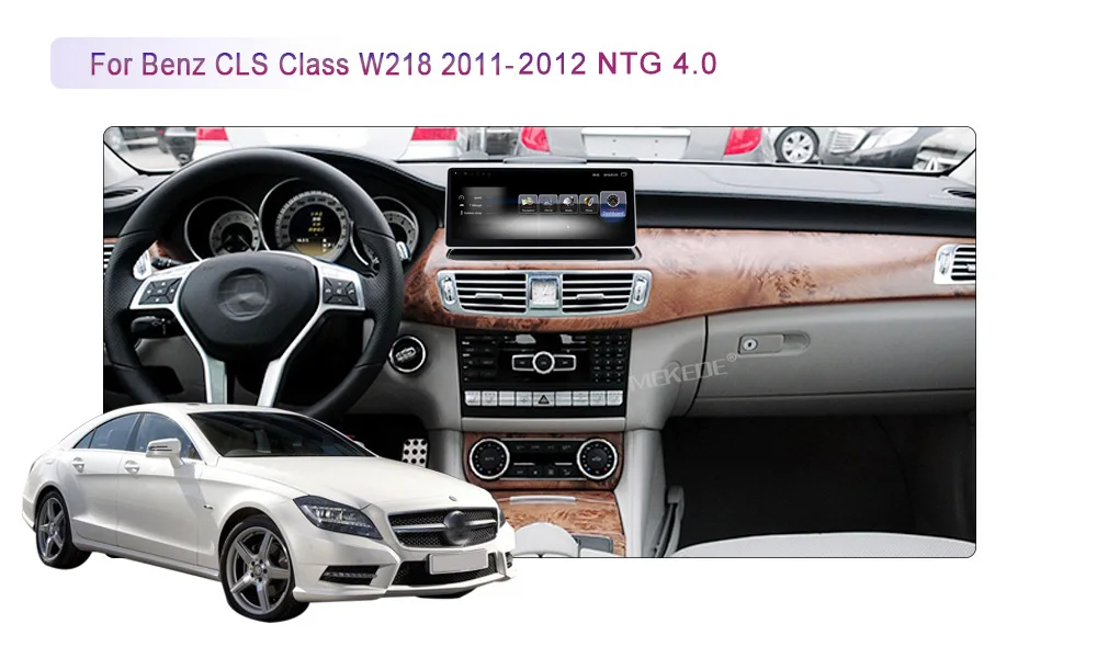 Flash Deal MEKEDE 10.25 inch 3+32 Android 7.1 Car GPS navigation multimedia player for Mercedes Benz CLS CLass 2011-2013 W218 4G LTE WIFI 3