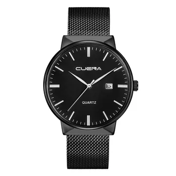 

Alloy watch Luxury Ultra Thin Clock Male Steel Strap Date Quartz Wrist Watch Men's Wrist Watch Buckle high quality 0515
