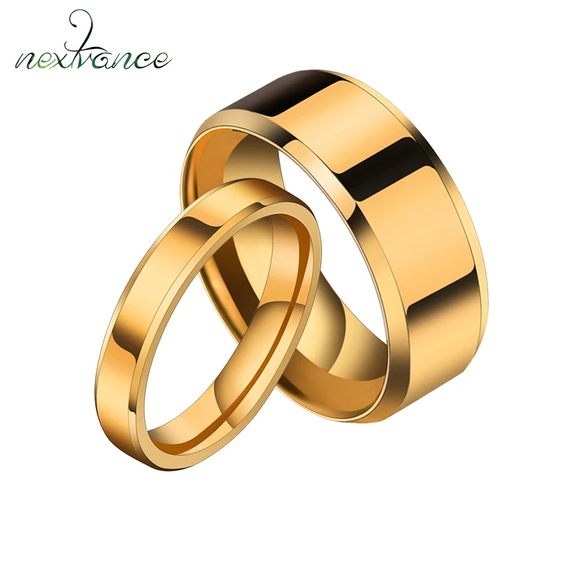 

Nextvance Titanium Smooth Simple Couples Rings 6MM 8MM Width Wedding Band Ring For Valentines Day Gift Promise Jewelry L-R11
