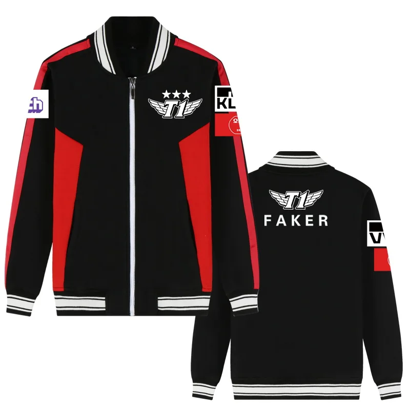 Толстовка Skt с капюшоном из флиса Faker Wolf Lpl S8 2018 Lol Pro Champion League толстовка теплая
