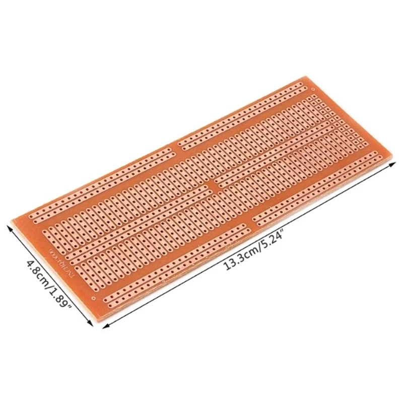 10x DIY Прототип бумаги PCB Универсальный Эксперимент матричная печатная плата 4,8x13,3 см