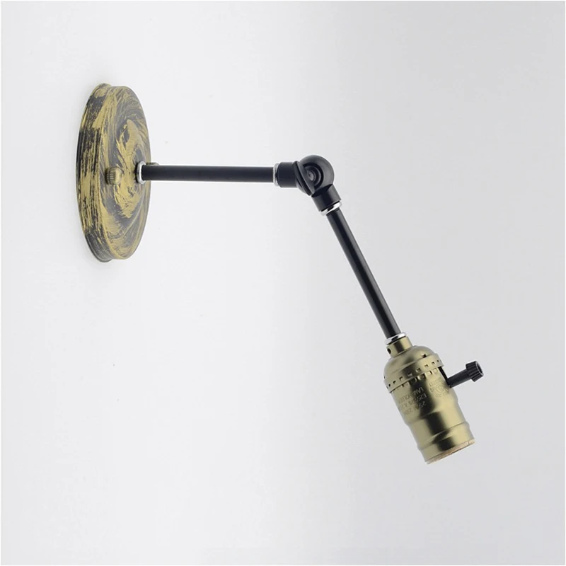 Retro Swing Arm Wall Lamp holder Wall Light Wall Mounted E27 Edison