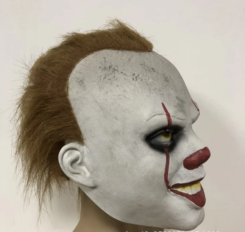 Halloween Masquerade Masks Movie Clown Back Soul Cos Head Cover Crazy Rubber Masks Creepy Party Mask Halloween Costume A8A55 (2)