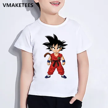 

Kids Summer Girls & Boys T shirts Cute Goku Cartoon Print Children T-shirt Anime Dragon Ball Z Funny Baby Clothes,ooo5072