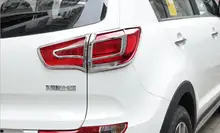 4 шт. Фирменная Новинка ABS Chrome заднего Туман свет лампы Cover планки для Kia Sportage R 2011-2015 автомобиля стайлинг Авто Интимные аксессуары