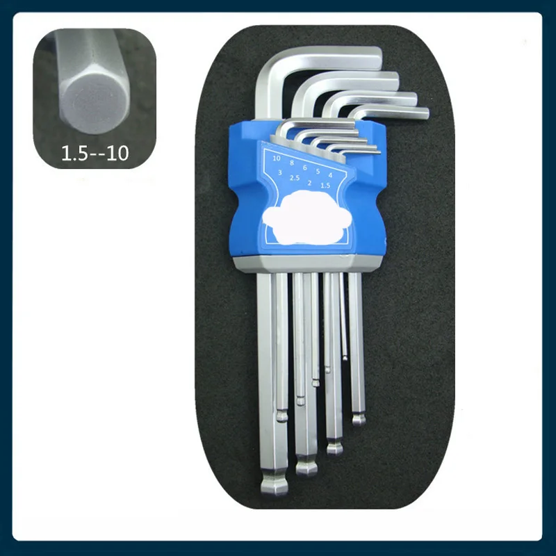 High Quality 9PCS Hex Wrench Allen Key Socket Hexagonal Wrenches Set