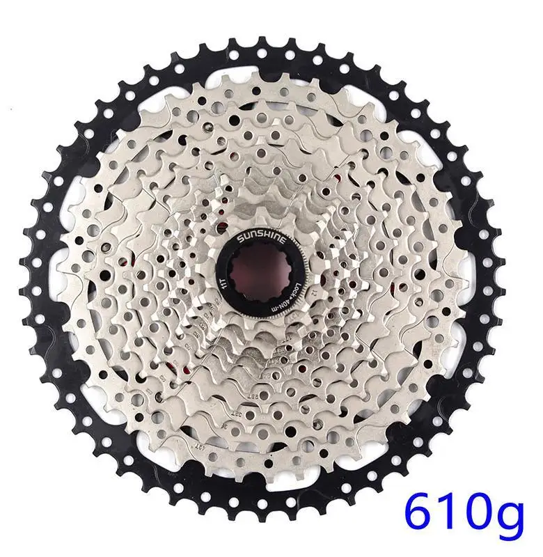 SUNSHINE MTB 12 скоростная кассета 11-50 T Сверхлегкий 399g CNC Freewheel горный запчасти для велосипеда XTR GX NX - Цвет: 12S 11-50T Silver